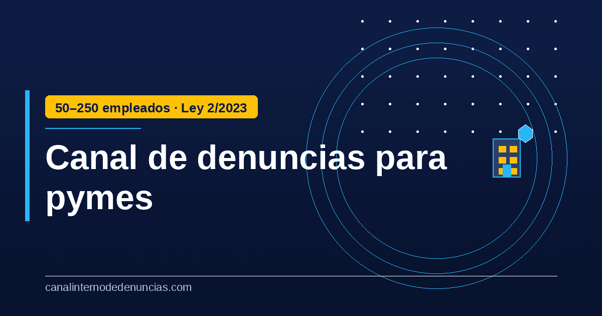 Canal de denuncias para pymes: guía para empresas de 50 a 250 trabajadores