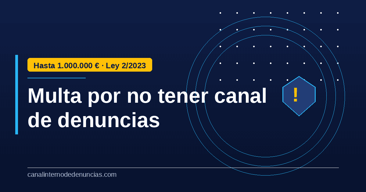 Multa por no tener canal de denuncias: importes y cómo evitarla